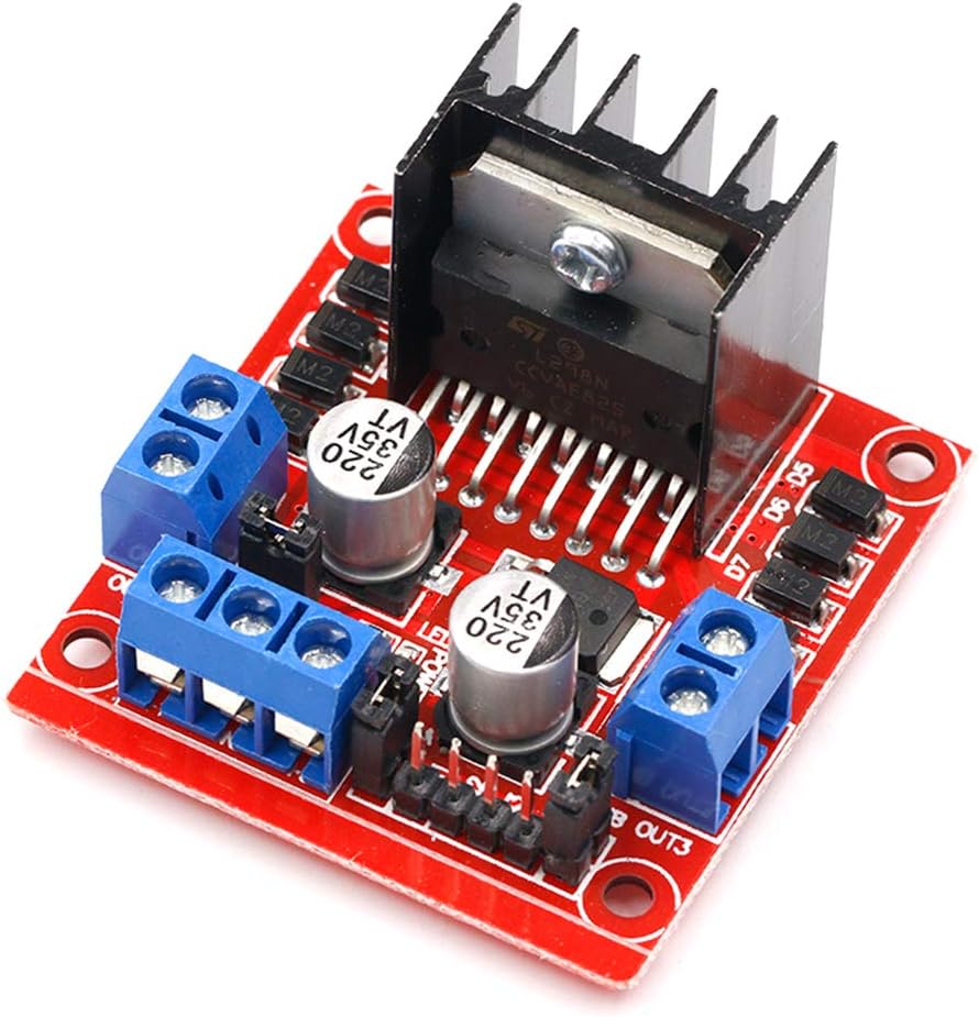 Motor Driver L298N - Carte contrôleur d'entraînement de moteur L298N,
