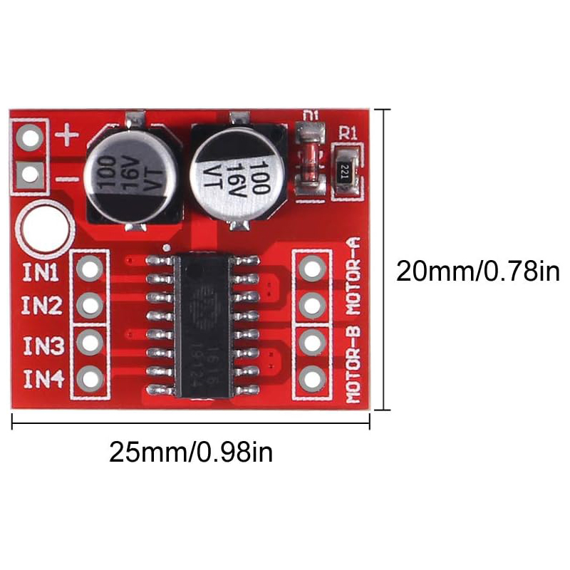 4/10 pièces MX1508 Module de p - Motor Driver L298N avis et prix