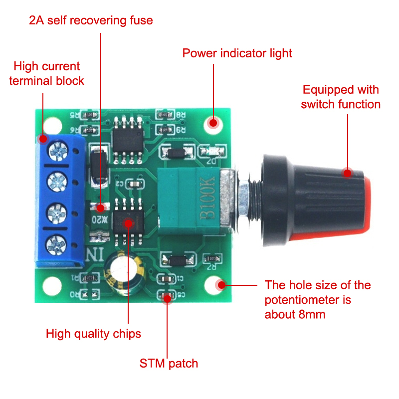 Contrôleur de vitesse de moteu - Dc Motor 12V avis et prix