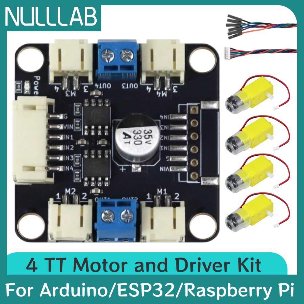 Kit moteur et driver 4 TT, rem - Motor Driver L298N avis et prix