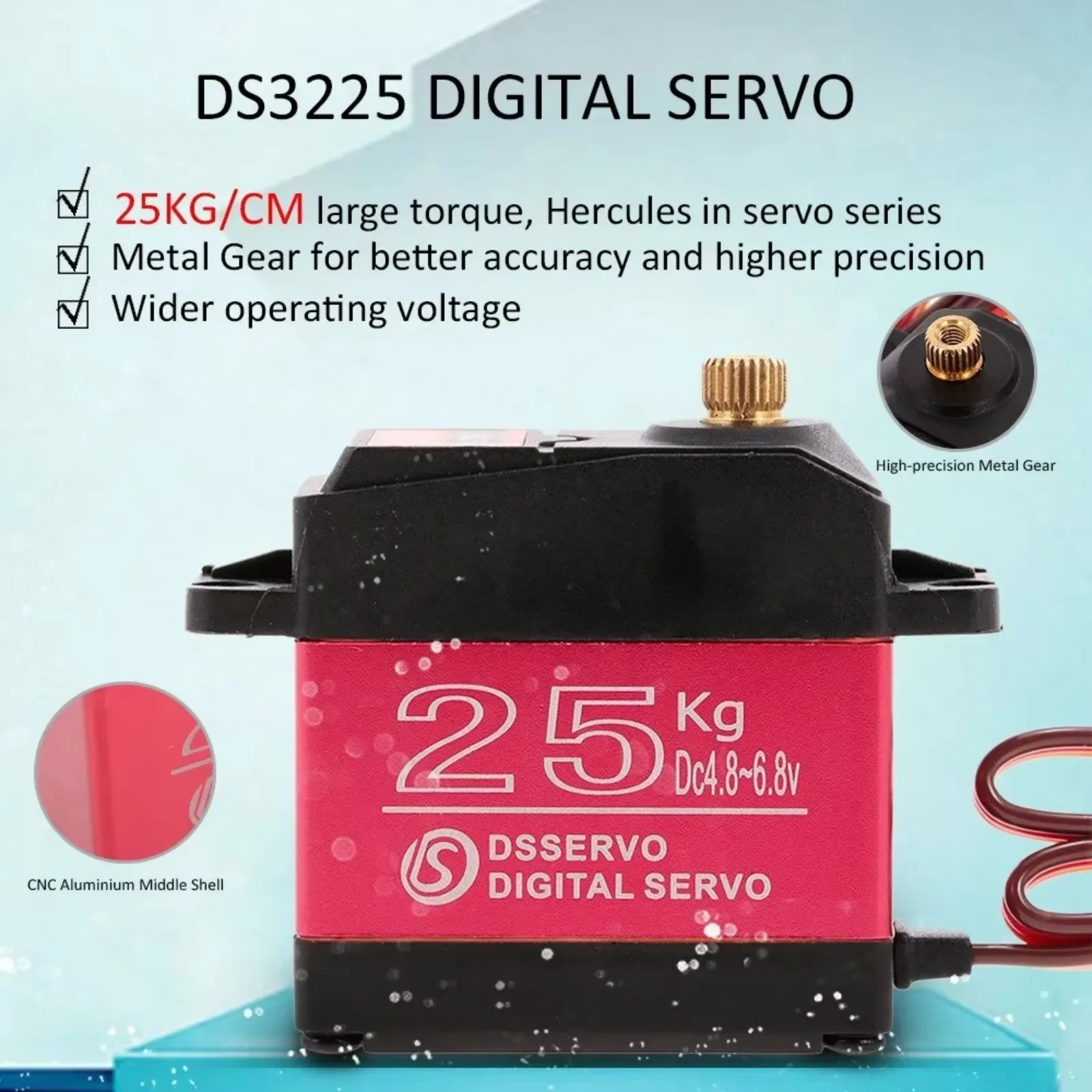 4 pièces DS3225 25Kg RC servo  - Robot Arm Metal avis et prix